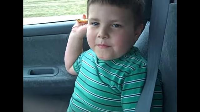 Chubby kid attacked by dogs!