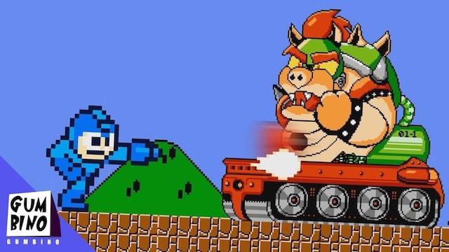 What if Super Mario Bros was a Megaman Game