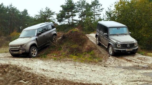 Offroad-Test Rover Defender vs. Mercedes G-Klasse