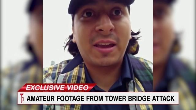 Amateur Footage from Tower Bridge Attack