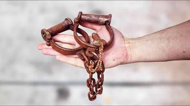 Antique Handcuff Restoration and Bluing