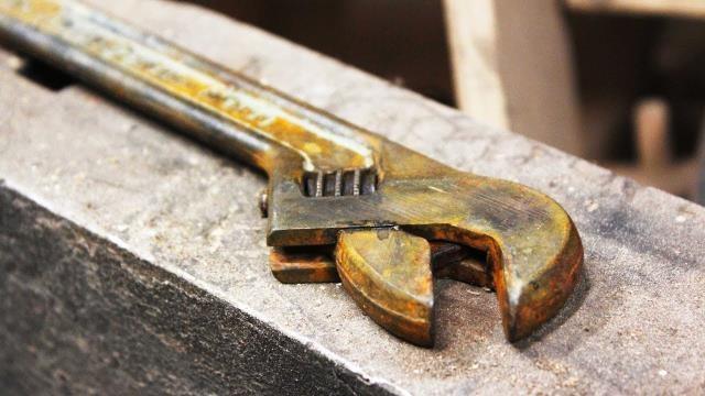 Restoring Tools - Old Rusty Wrench