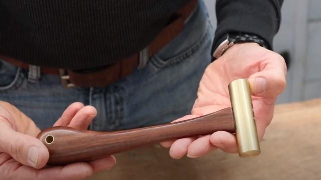 Making A Plane Adjusting Brass Mallet