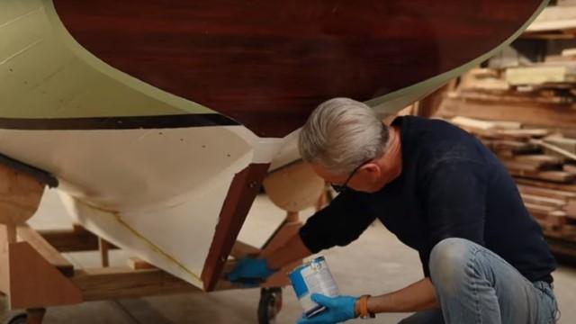 Bolting The Lead Ballast Keel & Steaming Frames