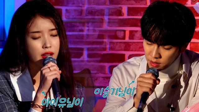 IU, LEE SEUNG GI used a skill called as ‘Your song is mine’ (With LEE SEUNG GI)