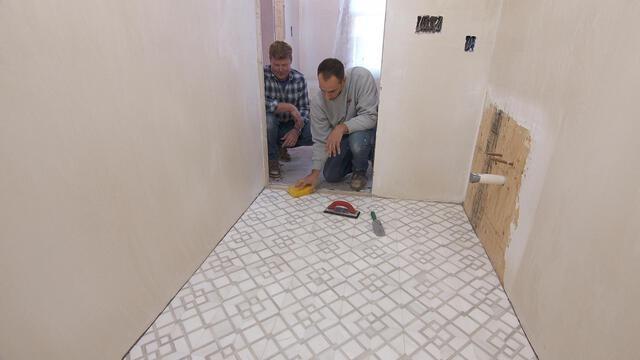 The Cape Ann House: Tiling Is a Family Affair