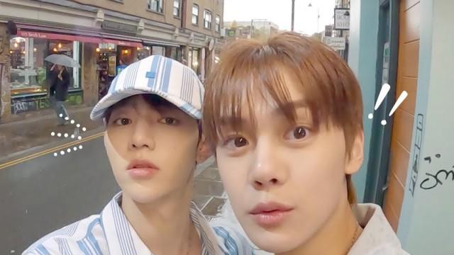 Gyuvin VLOG | Ordering a large meal from room service | Gyuvin attachment pillow revealed 