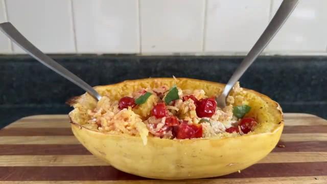 Baked Feta Spaghetti Squash