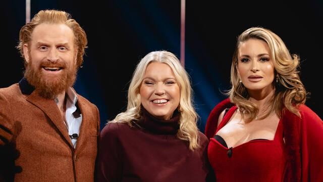 Kristofer Hivju och Carolina Gynning hos Carina Bergfeldt