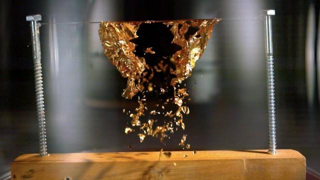 Exploding Gold in a Vacuum at 80,000FPS