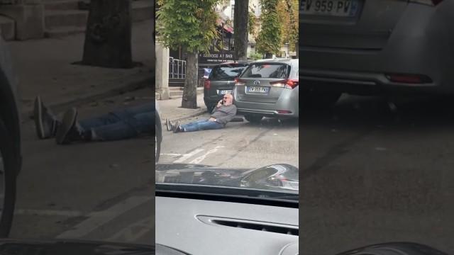 Man Refuses to Give Up Spot