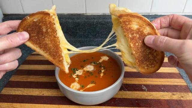 Grilled Cheese and Tomato Soup