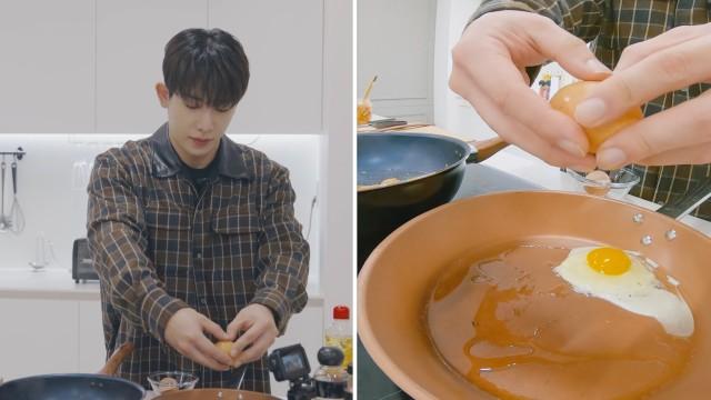 How To Make WONHO's Regular Kimchi Fried Rice (a.k.a Gye Kimchi)