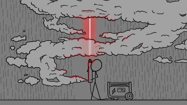 Could you make an umbrella out of lasers?