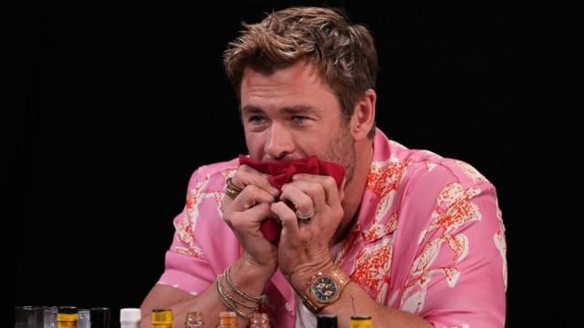 Chris Hemsworth Gets Nervous While Eating Spicy Wings