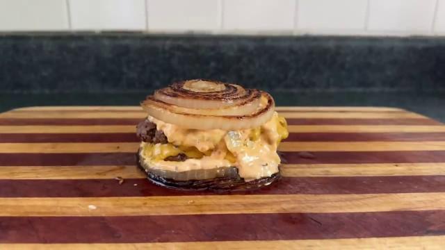 Sloppy Onion Smash Burger - AKA Flying Dutchman