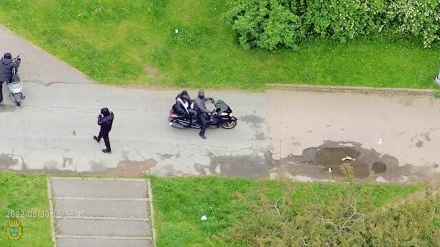 Hunting for motorcyclist