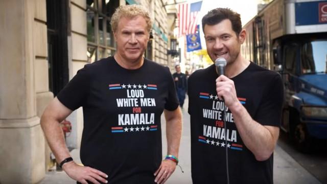 Billy on the Street with Will Ferrel: Loud White Men For Kamala Harris!