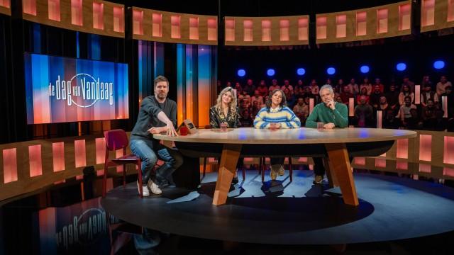 'VRT Podcasts' met Kawtar Ehlalouch, Stijn Van de Voorde en Charlotte Sieben.