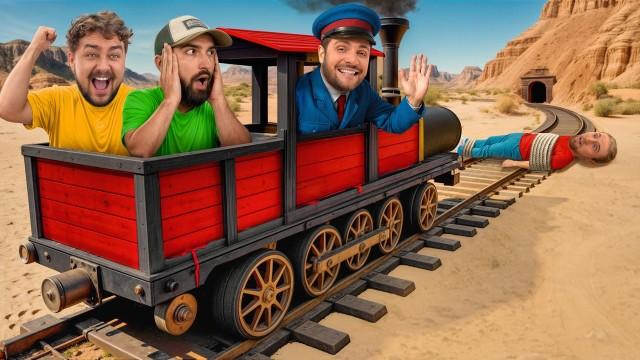 ON A CONSTRUIT UN VRAI TRAIN DIY ! (notre meilleure construction)(y’a un wagon bar)