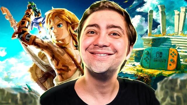 JOGUEI ZELDA TEARS OF THE KINGDOM NO SWITCH 2 E TA INCRÍVEL!