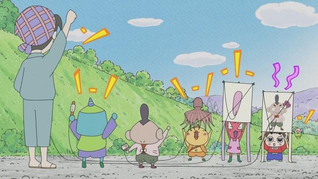 タナカ 凧をあげる