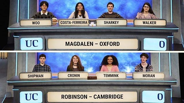 Magdalen College, Oxford v Robinson College, Cambridge