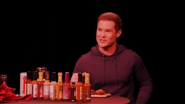 Adam Devine Shocks a Live Audience While Eating Spicy Wings