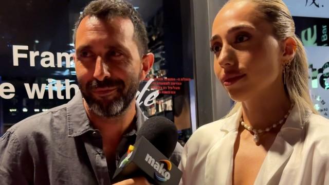 ענבר ואבישי על קו הסיום