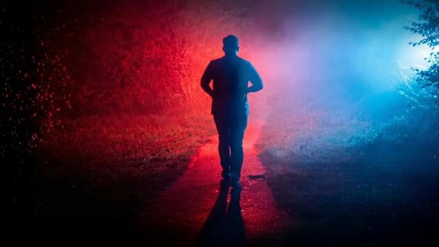 Der Jogger in der Nacht