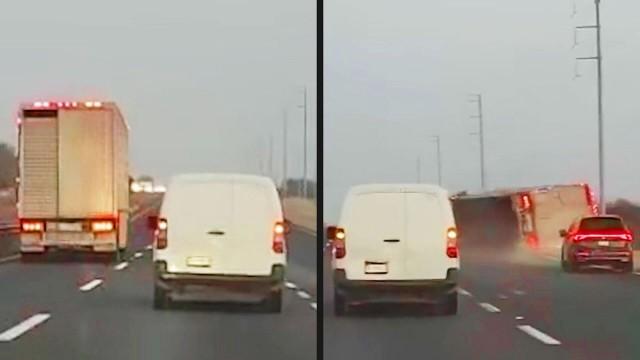 Insane Truck Driver Gets Instant Karma