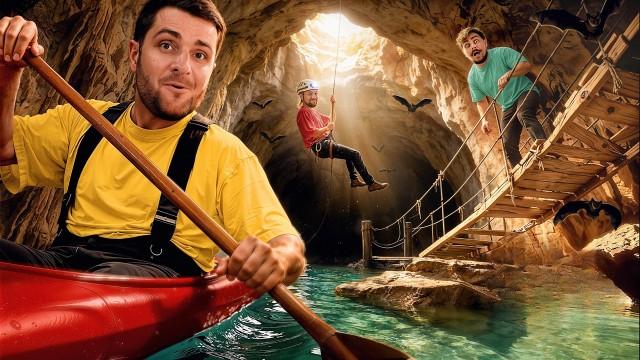 ON SURVIT 24H DANS UNE GROTTE (avec des objets wish)