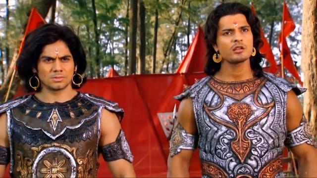 Nakul and Sahadev treat Karna