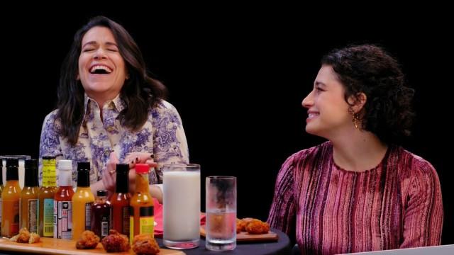 Abbi and Ilana of Broad City Go Numb While Eating Spicy Wings