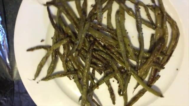 Roasted Mustard String Beans