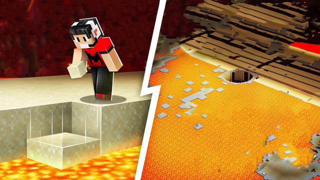 Secando o MAIOR OCEANO DE LAVA do Minecraft