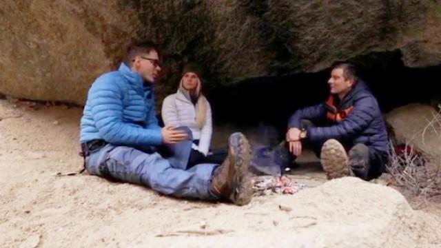 Bobby Bones and Caitlin Parker in the Sierra Nevada