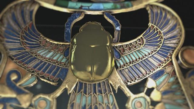 King Tut's Glass Scarab