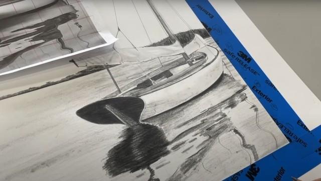 How To Draw A Sailboat & Wooden Boat Show