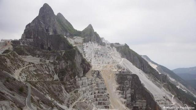 The marble quarries of Carrara