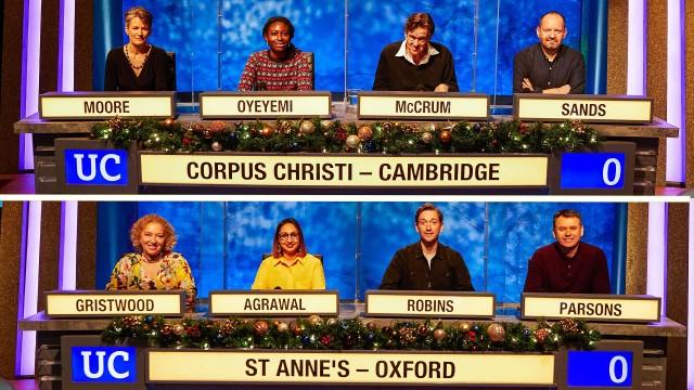 Christmas 2021 - Corpus Christi, Cambridge v St Anne's, Oxford