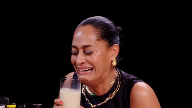 Tracee Ellis Ross Calls For Her Mommy While Eating Spicy Wings