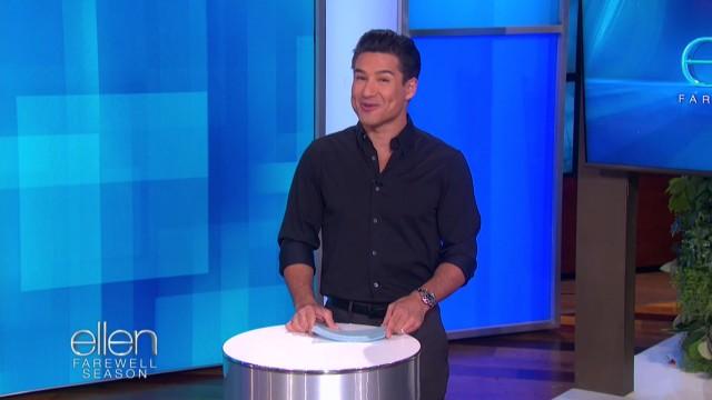 Guest host Mario Lopez with Greg Kinnear