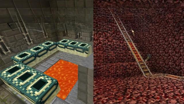 Ferrovia no Nether / Portal do Fim