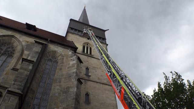 Rettung vom Kirchendach