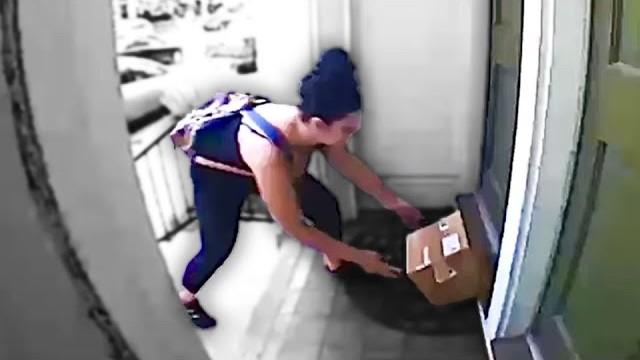 Package Thief Falls for the Trap
