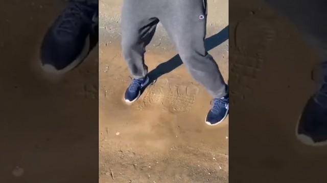 Stepping on a Sand Bubble