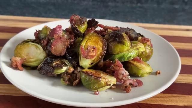 Bacon and Balsamic Brussels Sprouts