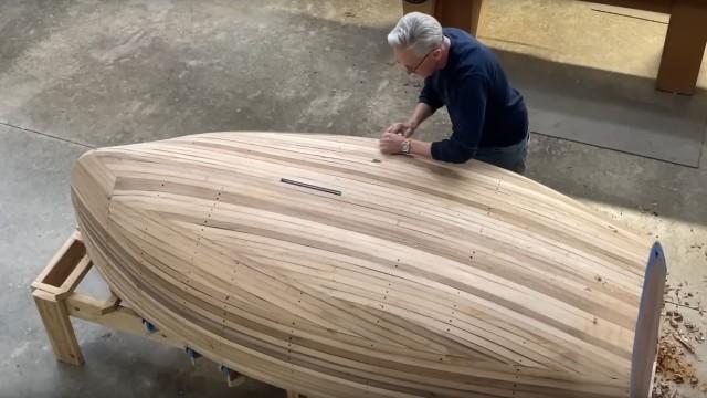 Finishing The Dinghy Hull: The Incredible Strip Planking Transformation