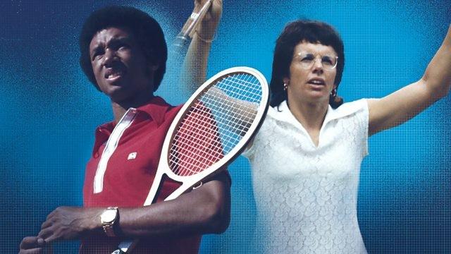 Billie Jean King and Arthur Ashe